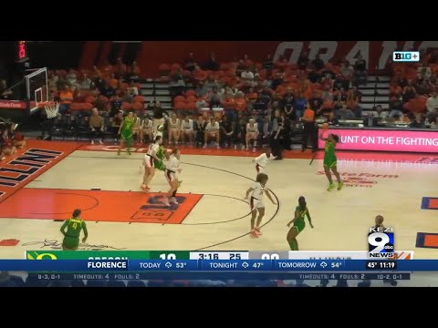 Ducks women's basketball falls to Illinois