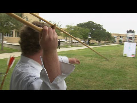 Atlatl Throwing I Museum of the Coastal Bend (Texas Country Reporter)