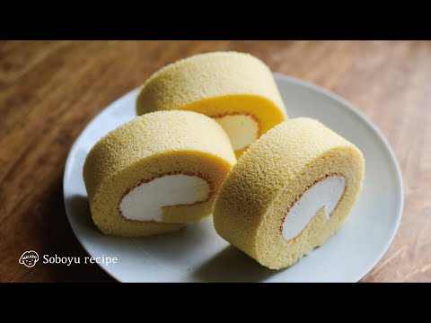 【米粉ロールケーキの作り方】ふんわりしっとり食感が絶品。時間が経ってもふわふわ。