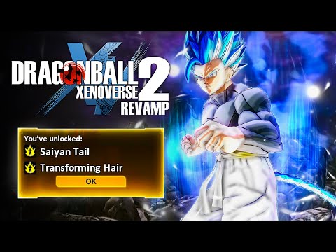 NEW Saiyan Tail & Transforming Hair CAC Customization In Dragon Ball Xenoverse 2 Revamp (Mod)