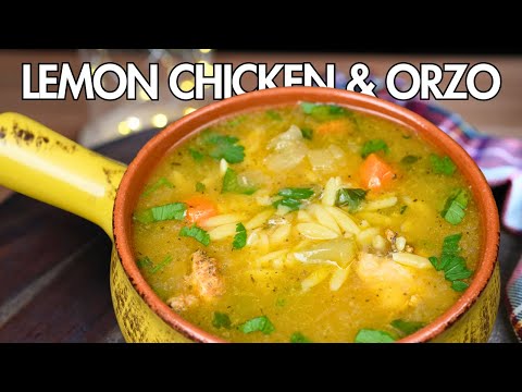 Easy Lemon Chicken Orzo Soup Under 30 Minutes!