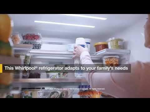 Whirlpool®  36-Inch Counter Depth 4 Door Refrigerator with Ice Maker in Door - Flexible Organization