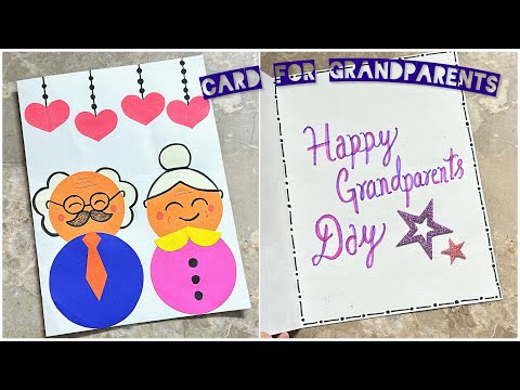 Handmade Birthday Card For Grandparents | DIY Gift Idea For Grandparents | Easy Greeting Card