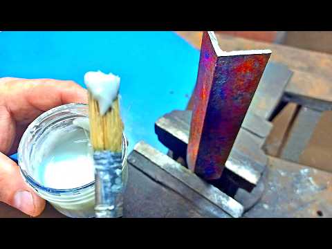 The best and cheapest rust converter, with zinc! Simple practical inventions