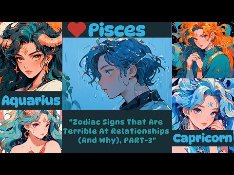 Zodiac Signs That Are Terrible At Relationships And Why PART 3 #mindmasteryhub#astrology #psychology