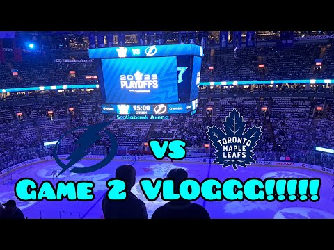 LEAFS VS LIGHTNING GAME 2 VLOGGGG!!!!! MUST WATCH