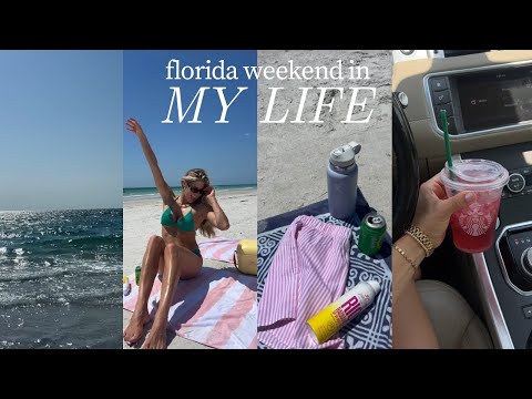 VLOG: beach days, book haul, summer starbucks order, sunday reset!