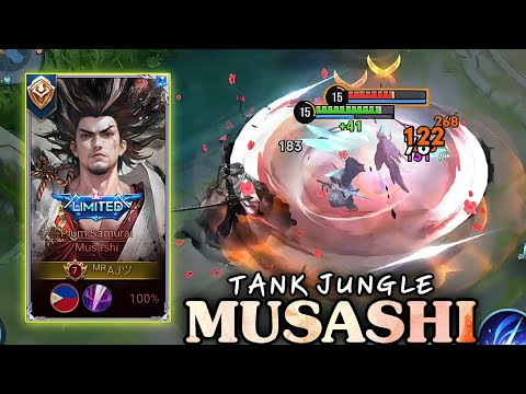 MUSASHI TANK JUNGLE BUILD NEW SEASON GAMEPLAY - HONOR OF KINGS