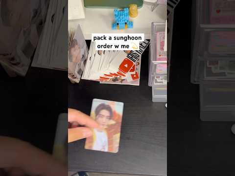 pack a sunghoon order with me 💫 #packwithme #packingorders #pwm #enhypensunghoon #sunghoon #enhypen