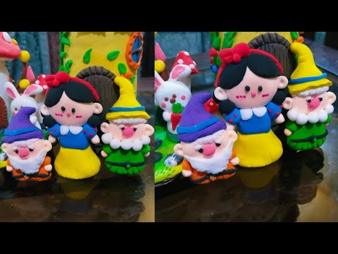 DIY Clay Snow White and Dwarfs | Easy Step-by-Step Clay Art Tutorial for Beginners