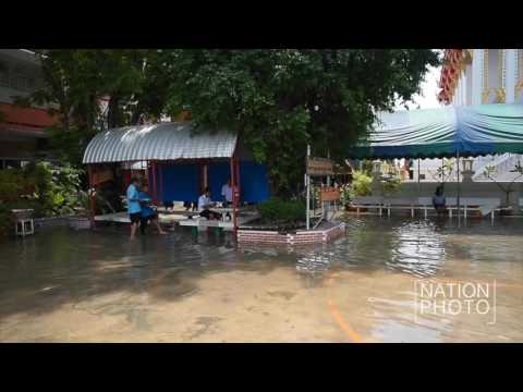 ระดับน้ำในร.ร.วัดสลักเหนือ จ.นนทบุรี