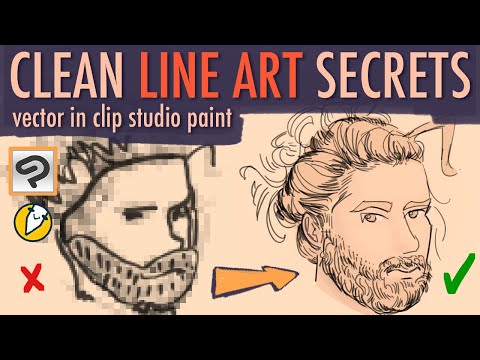 Vector in Clip Studio Paint [ line art tips and tricks tutorial ]