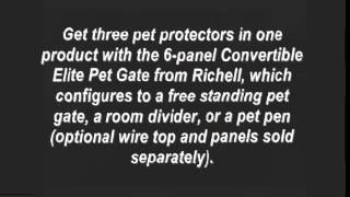 Richell 3 in 1 Convertible Elite Pet Gate