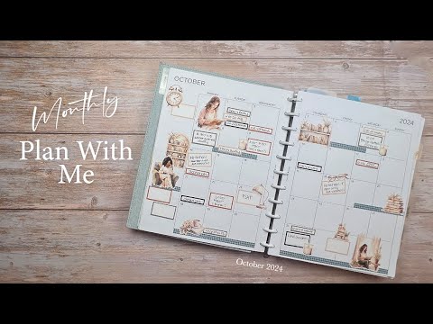 Monthly Plan With Me - Chilling with Books | October 2024