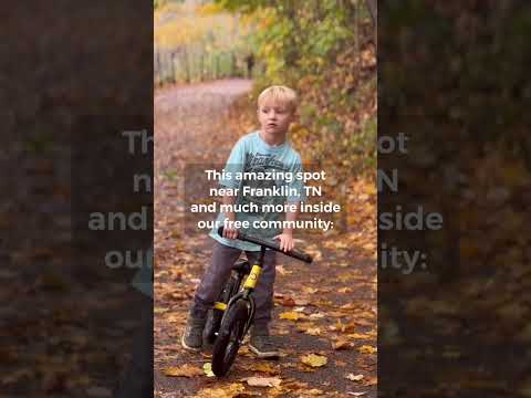 Family friendly Autumn bike ride near Franklin, TN #tennessee #autumn