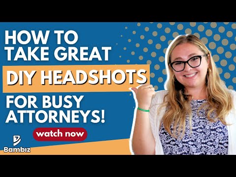 Here's how BUSY ATTORNEYS can take Great DIY HEADSHOTS! 📸 🙌🏼