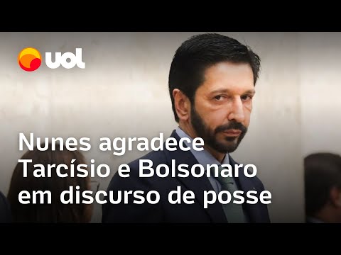 Nunes toma posse em São Paulo e agradece Tarcísio e Bolsonaro em discurso