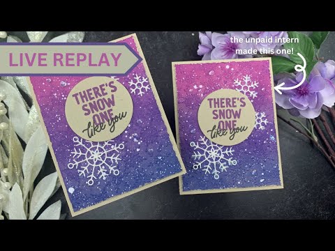 🟣LIVE REPLAY! Making a Card with the Unpaid Intern