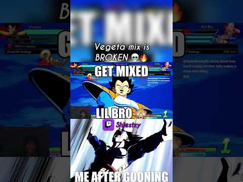 Vegeta mix is BROKEN in DBFZ #shorts #dbfz #gaming