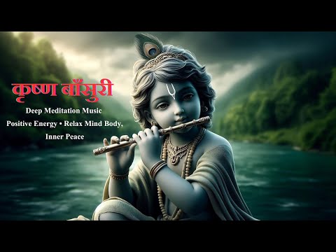 Krishna Flute Music || (बाँसुरी) Indian Flute Deep Meditation Music, Relax Mind Body, Inner Peace