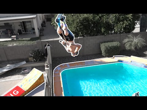 BACKFLIPPING OFF OUR ROOF *QUARANTINE SHENANIGANS*