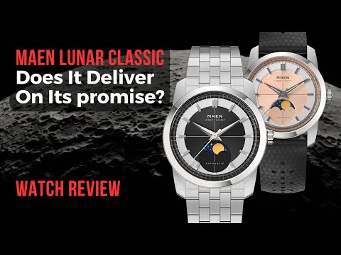 Maen Lunar Classic 36 – Mesmerizing Moon Phase For the Classy Guy. Watch Review.