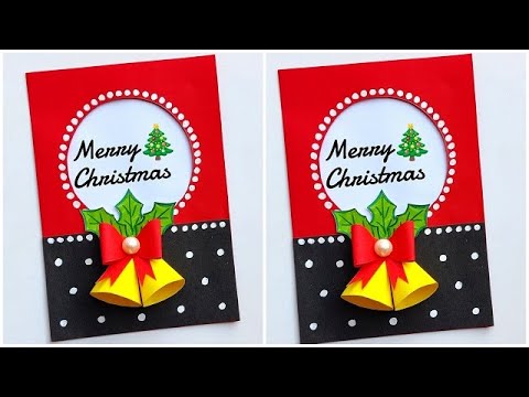 Christmas greeting card ideas 2023 / DIY Merry christmas card / How to make easy  christmas card