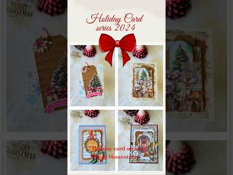 15 Christmas greeting cards with Action decotime luxury paper pack #christmascards #decotimecrafts