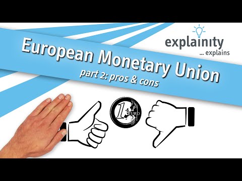 European Monetary Union explained - part 2: pros & cons  (explainity® explainer video)