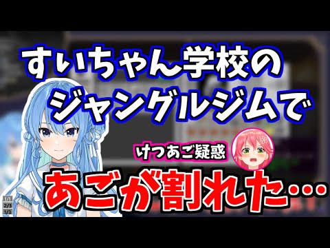 すいちゃんのけつあご疑惑【星街すいせい/さくらみこ】【ホロライブ切り抜き】