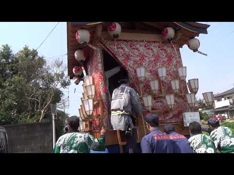 谷野 蔵主神社例大祭(本宮)山車巡行