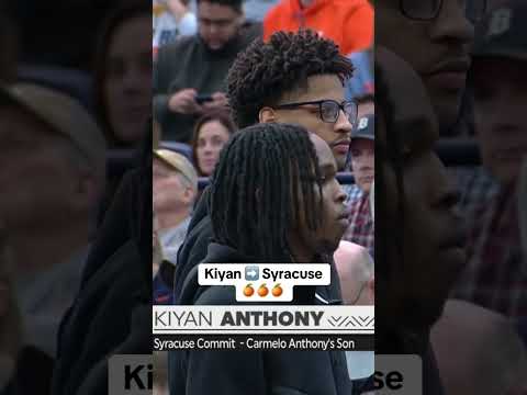 Kiyan Anthony pulled up to Wake Forest vs. Syracuse 🍊 (📹 @Lala/IG)