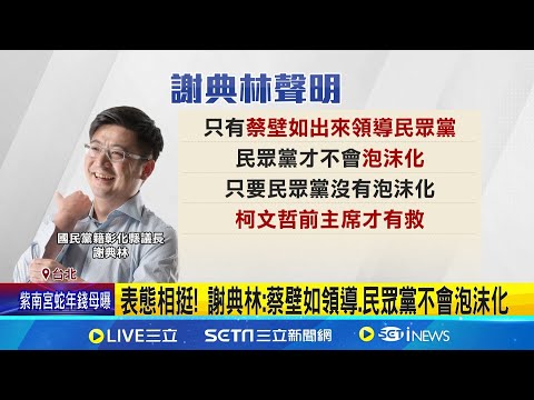 謝典林挺壁接白黨魁 陳智菡轟壁:刻意走不同調｜三立新聞網 SETN.com