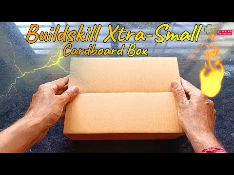 Buildskill Extra Small Cardboard Box for Packing | Buildskill corrugated box for packing video unbox