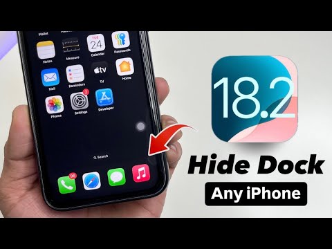 iOS 18.2 New Tricks - Hide iPhone Dock on any iPhone