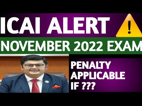 |ICAI Alerts ⚠️ | Intermediate & Final Students| Message for CA Nov 22 Exam|