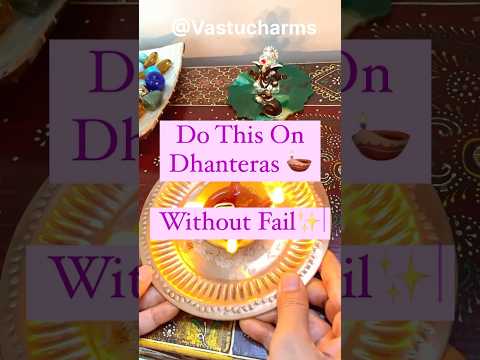 Don’t forget to do this on Dhanteras #youtube #diwali #dhanteras #astrology #vastucharms #vastutips