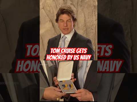 Tom Cruise gets honored by US Navy for boosting the military with his roles