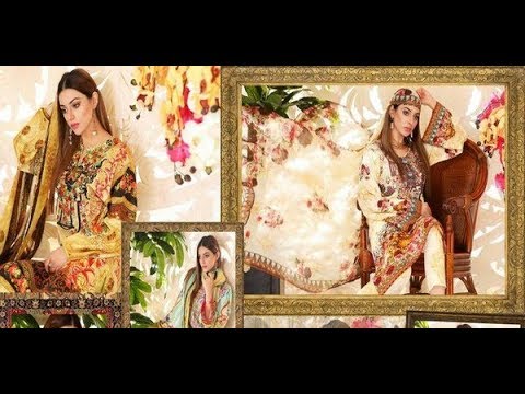 NUR Silk Digital Collection 2018 Printed Embroidered Dresses