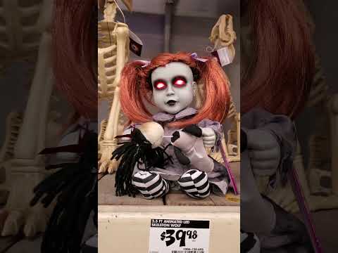 Home Depot Animatronic Creepy Doll #halloween #shorts #halloweenanimatronics