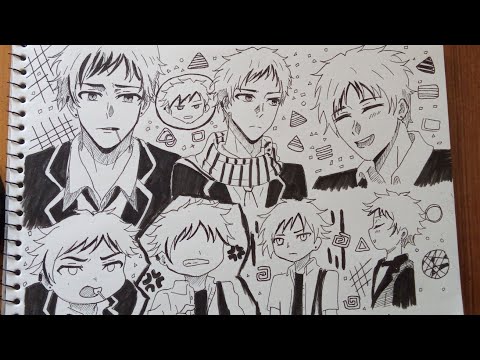 Full page drawing (anime boy) | 2ba vArtist (anime drawing)