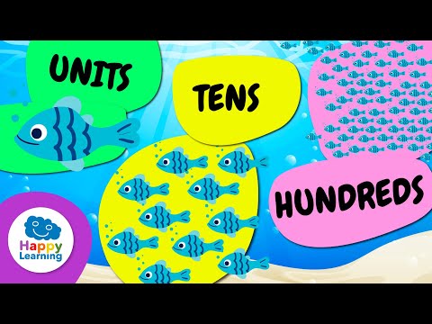 UNITS, TENS, AND HUNDREDS | Math for Kids | Happy Learning 🔢🧮 #math #mathforkids