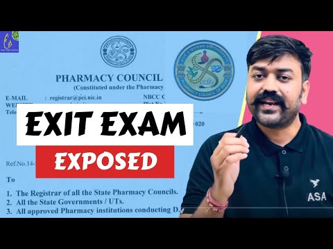 Exit Exam For D Pharmacy || D Pharma Exit Exam || DPEE 2024 || Diploma in Pharmacy Exit Examination