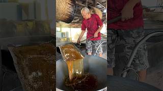 Coconut sugar making process in Thailand #shorts