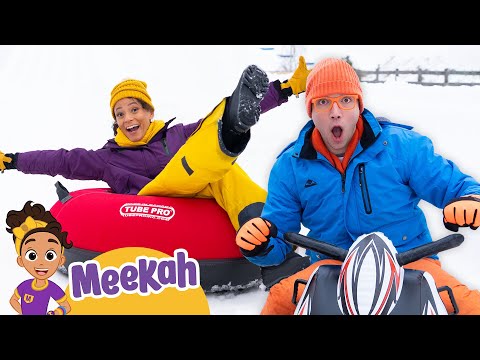 Blippi & Meekah's Snow Vehicle Adventure! | Educational Videos for Kids | Blippi and Meekah Kids TV