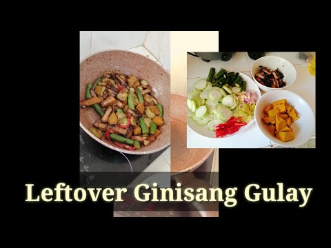 Ginisang Gulay (leftover 
Liempo)