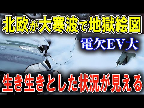 北欧のEV地獄！極寒の中、放置された電気自動車の悲劇！