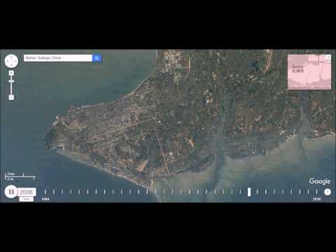 Beihai, China - Urban Sprawl Time Lapse