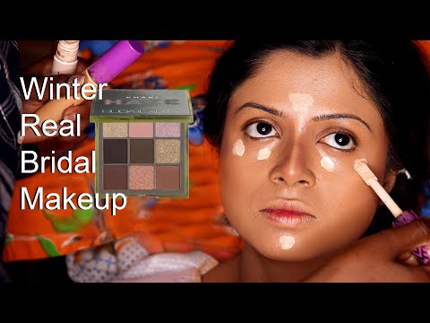 Winter Bridal Makeup / Best Bridal Makeup For Beginners /Step By Step Makeup Tutorial