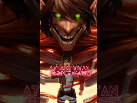 TOP 9 TITAN SHIFTERS | anime edit | who's your fav titan ?